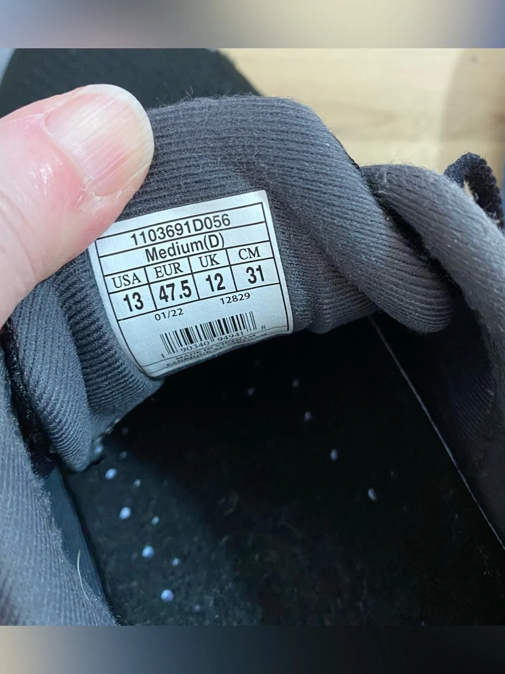 Brooks Ghost 14 Men's 13 Black/Blackened Pearl/Blue Neutral Running Shoes READ* - Picture 3 of 16